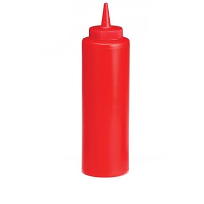 12 Oz Squeeze Bottle, Red